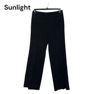 Ann Taylor Womens Black Wide-Leg Dress Pants Size 4 Margo Style
